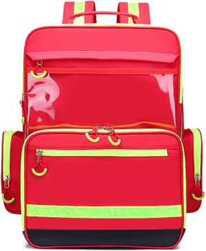 Compact First Aid Kit Emergency Survival Trauma Kit Medical Kit with Labeled Compartments for Camping Hiking Travel Hunting Family School Car