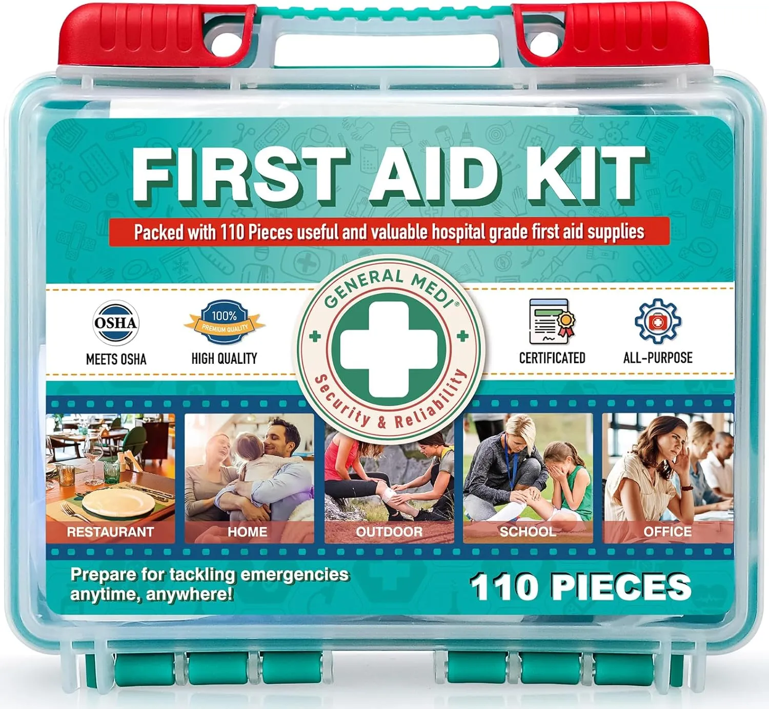 Compact First Aid Kit - Premium Supplies for Everywhere!