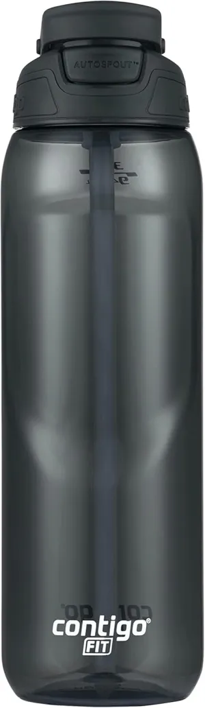 Contigo Fit Autospout Water Bottle, 32oz, Licorice Grey