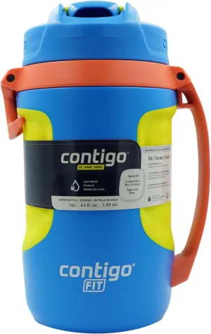 Contigo Fit Jug, 64 oz, Blue Poppy