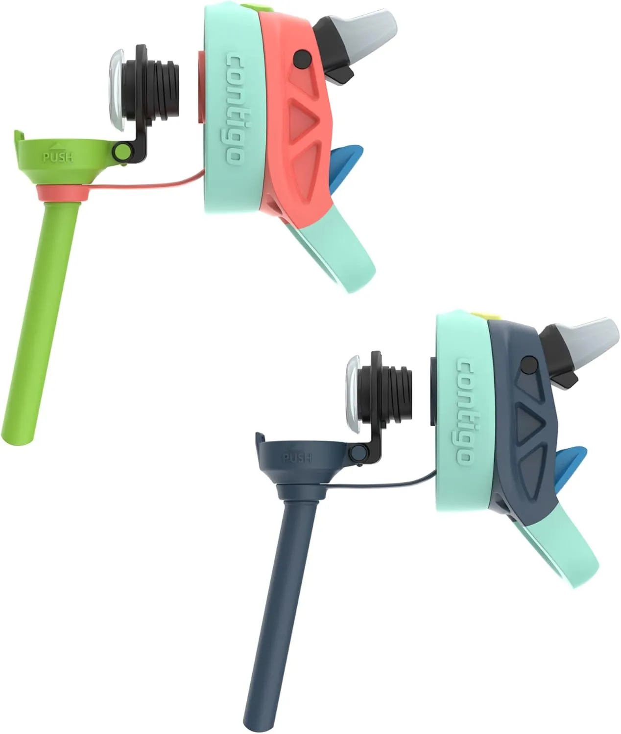 Contigo Kids Water Bottle with Redesigned AUTOSPOUT Straw, 14 oz, 2-Pack