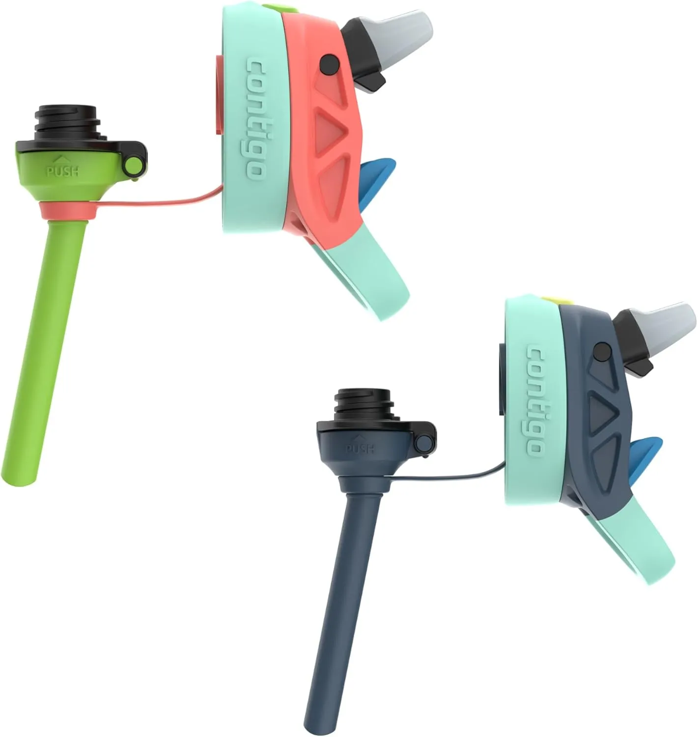 Contigo Kids Water Bottle with Redesigned AUTOSPOUT Straw, 14 oz, 2-Pack
