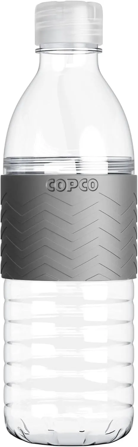 Copco Hydra Water Bottle with Spill-Resistant Lid, 16.9 oz - Reusable Tritan Non-Slip Sleeve, Twist-Open Body - BPA-Free, Leak-Proof, Durable & Portable for Gym, Office, School (Purple)