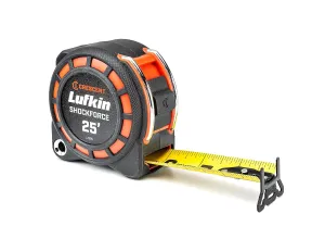 Crescent Lufkin 1-3/16" x 25' Shockforce G1 Dual Sided Tape Measure - L1125