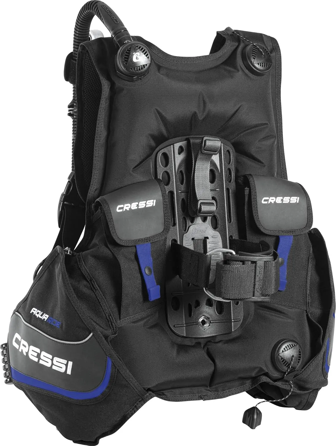 Cressi Aquaride Adult Scuba Package for Any Skill Level - MC9/Compact Regulator - Octopus Compact - Donatello Dive Computer Gauge Console - Regulator Bag - Italian Design