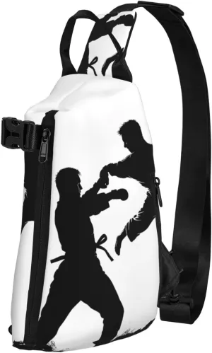 Crossbody Sling Backpack kickboxing Sling Bag for Women Men Chest Bag Fashion Waist Bag Adjustable Fanny Pack