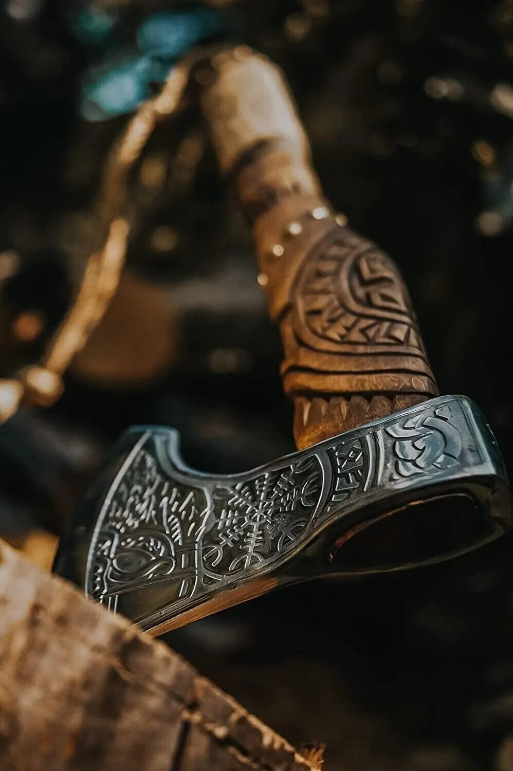Custom Handmade Viking Axe Barded Hunting Axe's Outdoor Camping Ash Wood Handle Hatchet Axes with Leather Sheath Gift for Men (VK-AXE-02)