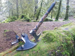 Custom Handmade Viking Axe Carbon Steel Rosewood Handle Hunting Camping Survival Hatchet Axe Anniversary Birthday Xmas Gift for Him
