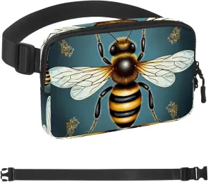Cute Bees-289 Crossbody Fanny Pack for Men&Women,Belt Bag for Travel Casual Walking Running Hiking Cycling, 1.5x9.0x5.9in/4x23x15cm