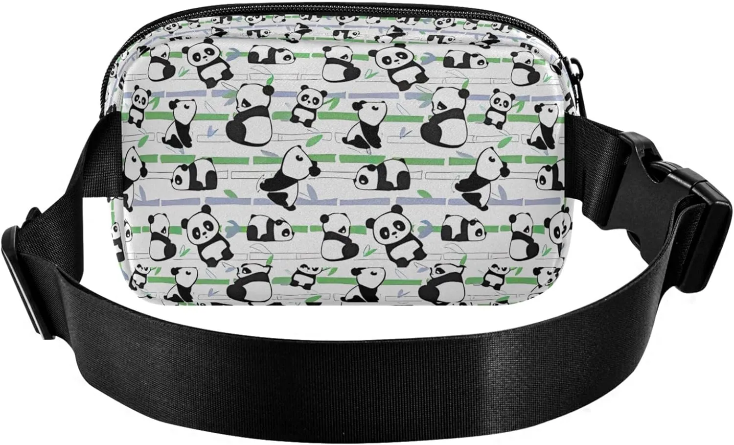 Cute Panda Bears Fanny Packs Women Hip Pack Belt Bag Waterproof Trendy Cross Body Waist Purse