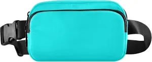 Cyan Fanny Belt Bag Waist Packs Crossbody Bags Bum Bag for Running Hiking Travel Workout Adjustable Strap for Women Men