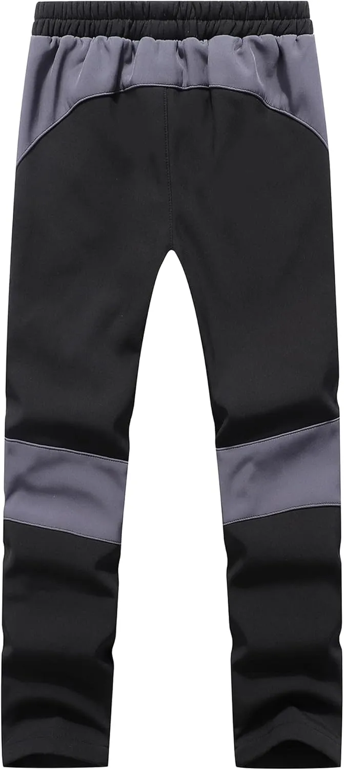 DAFENGEA Kids Snow Ski Pants Hiking Boys Girls Outdoor Waterproof Windproof Fleece Warm Snowboard Pants