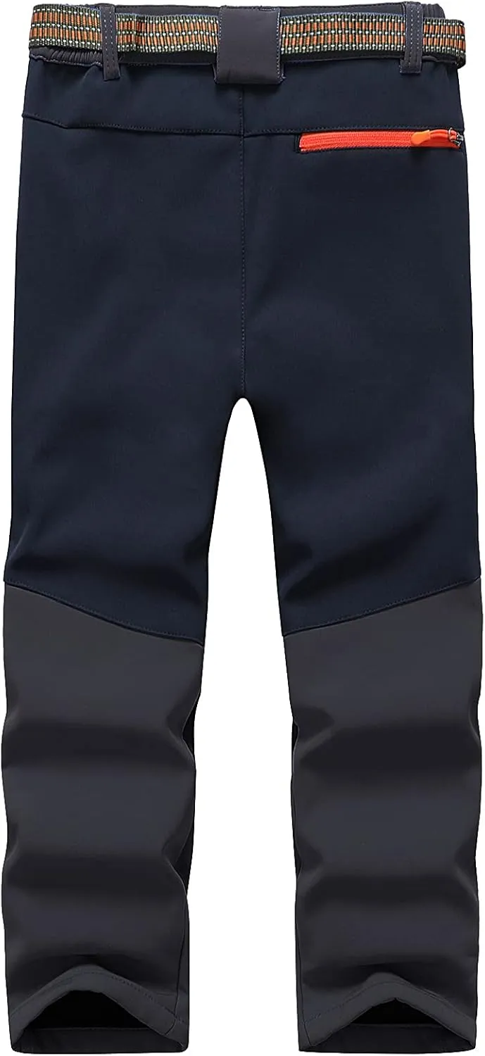 DAFENGEA Kids Snow Ski Pants Hiking Boys Girls Outdoor Waterproof Windproof Fleece Warm Snowboard Pants