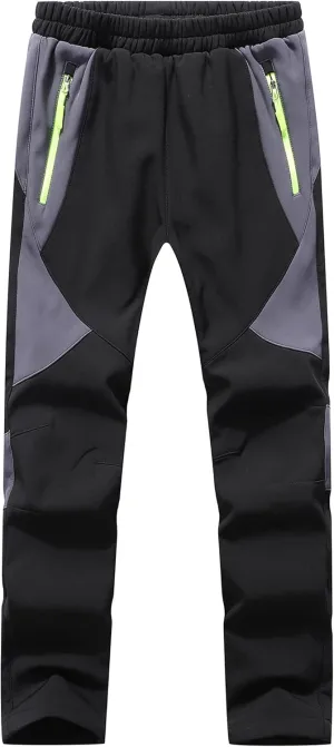 DAFENGEA Kids Snow Ski Pants Hiking Boys Girls Outdoor Waterproof Windproof Fleece Warm Snowboard Pants