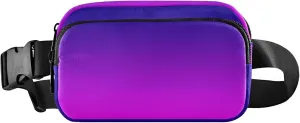 Dark Blue Mangenta Fanny Belt Bag Waist Packs Crossbody Bags Bum Bag for Running Hiking Travel Workout Adjustable Strap for Women Men