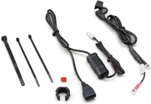 DAYTONA Motorcycle USB Charger - Waterproof Single Port, Clamp or Tape Mount, Compact Design, Made in Japan, Ideal for Smartphones, Tablets, GPS - Includes Installation Kit
