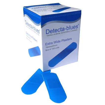 Detecta-Blue Visual and Metal Detectable Blue Plasters