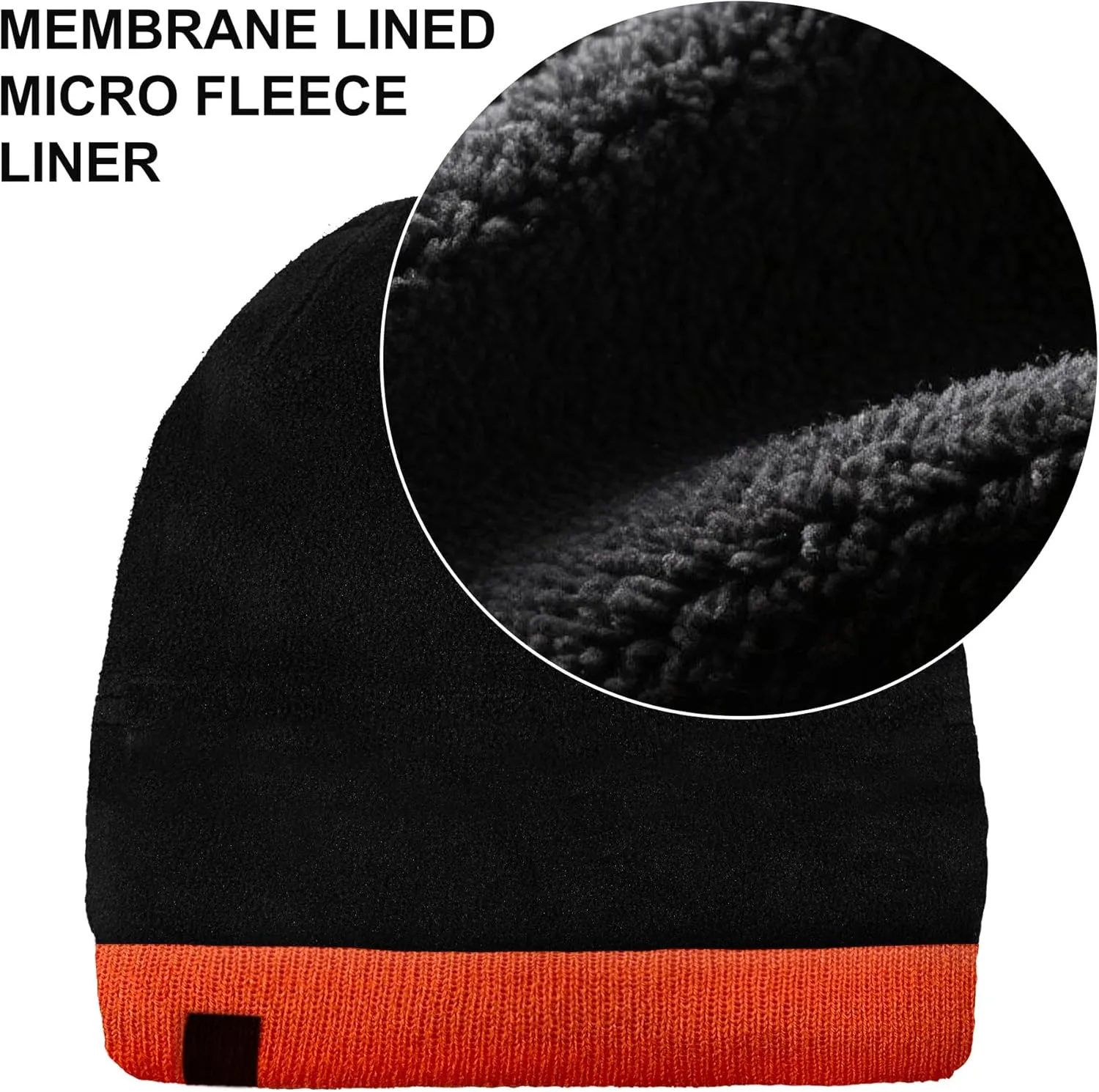 DexShell Waterproof Beanie for Men & Women, Windproof Thermal Winter Hat with Fleece Liner, Cuffed Knit Cap for Cold Weather