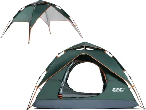 Diamond Candy Pop Up Tents for Camping 2-3 Person, 3000mm Waterproof Tent, Instant Setup in 60 Seconds, 2 Ventilated Mesh Doors, 8x7 ft Sun Shelter