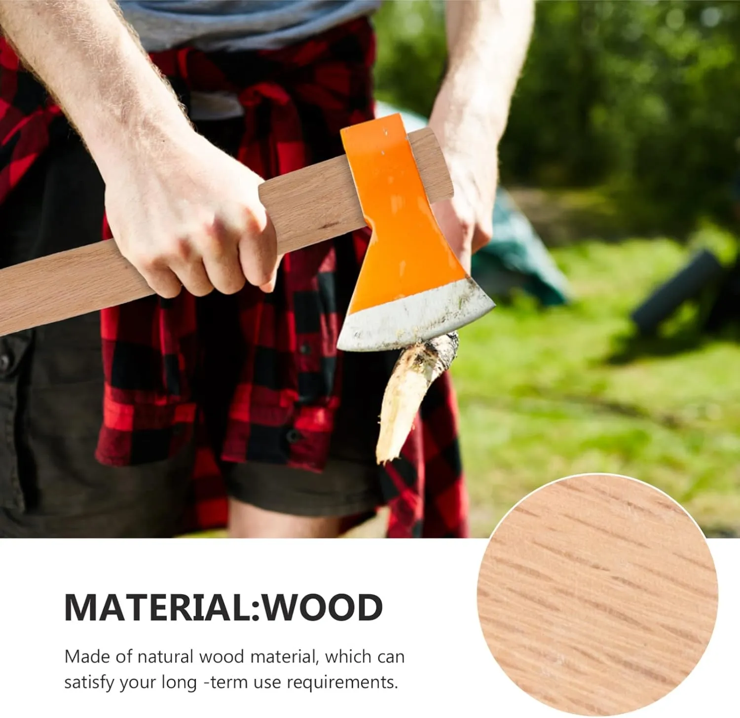 DOITOOL 2pcs Hatchet Handle Replacement Grip Axes Camping Replacement Handles Handle Camp Hatchet