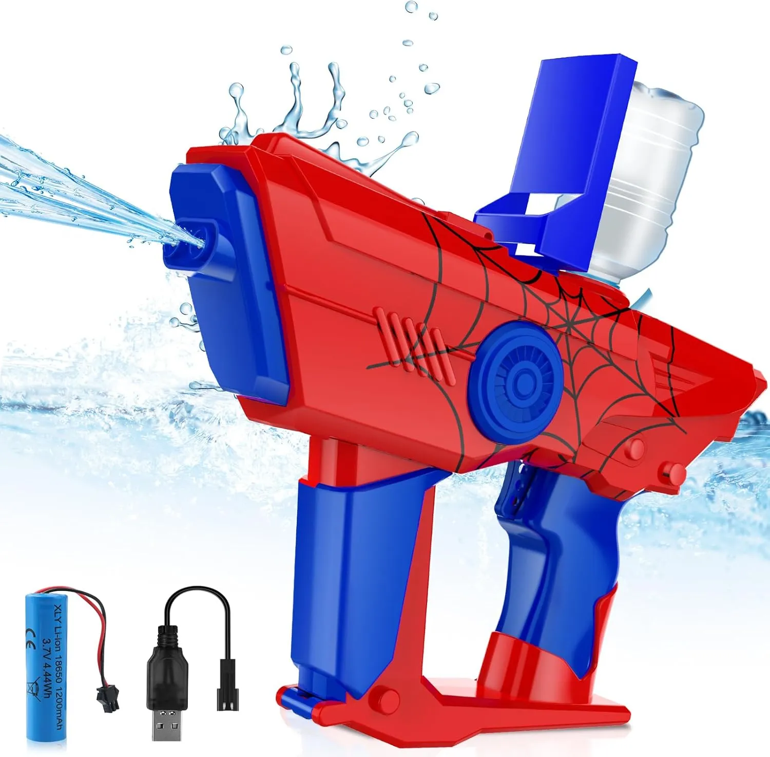 Dolanus Electric Water Gun for Kids Adults, Automatic Squirt Gun with up to 32 Ft Long Range, Summer Outdoor Beach Swimming Pool Party Toys for Ages 8-13, Gift for Age 8 9 10 11 12 Years Old Boys