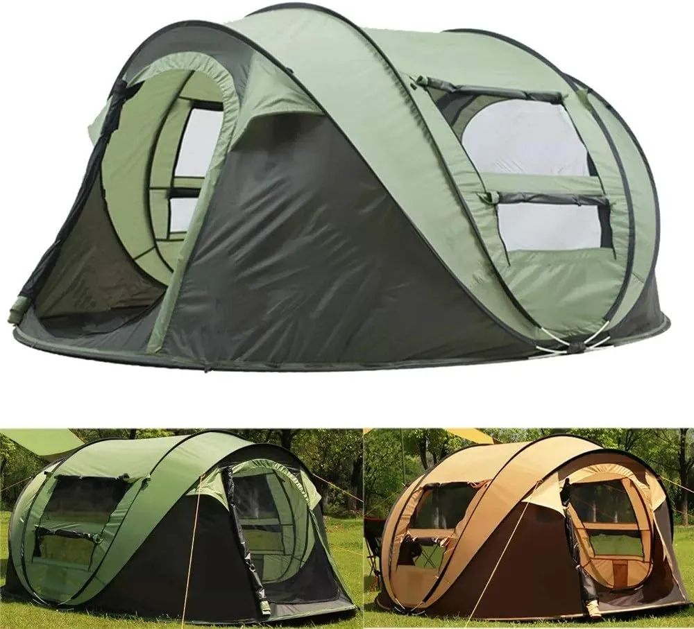 Dome Light Camping Tent 3-4 Persons Family Outdoor Activities Camping Tent Automatic Opening Portable Tent