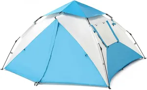 Dome Tents Outdoor Camping Instant Pop-Up Tents, Automatic Quick-Opening Sun Protection Rainproof, for Beach Barbecue Hiking Picnic