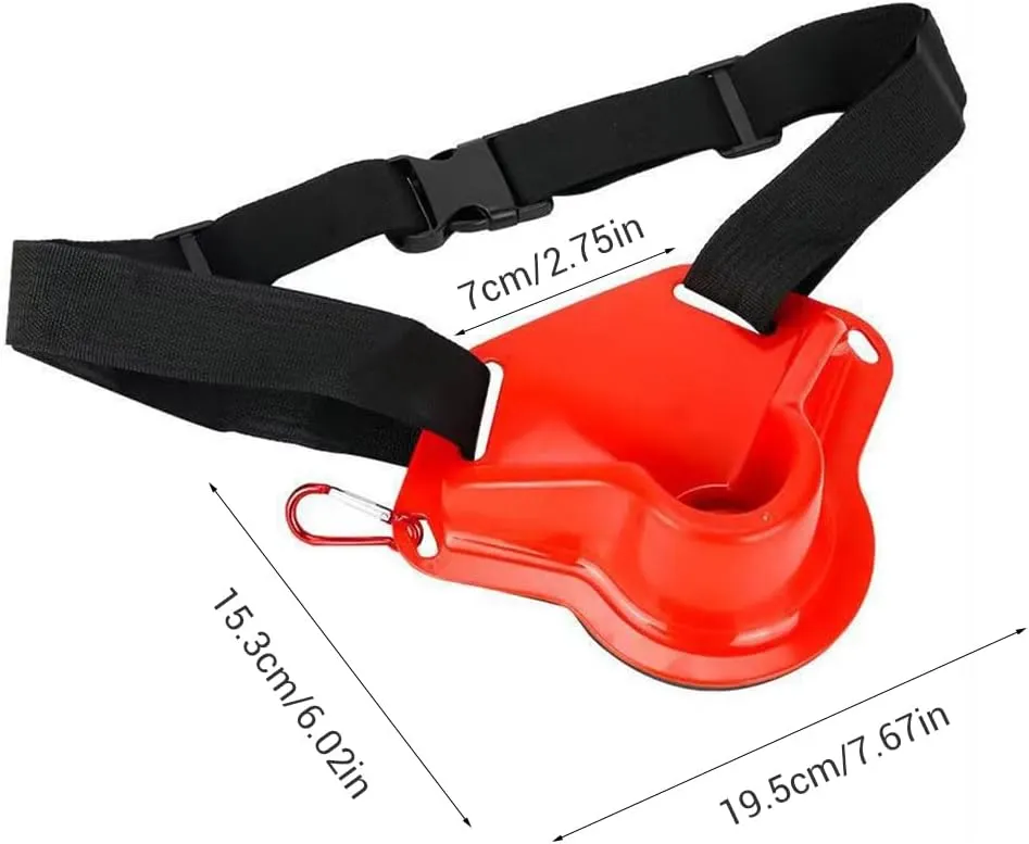 DONGKER Fishing Belt,Adjustable Padded Fishing Waist Belt with Climbing Buckle & Deepened Slot for Sea Fishing