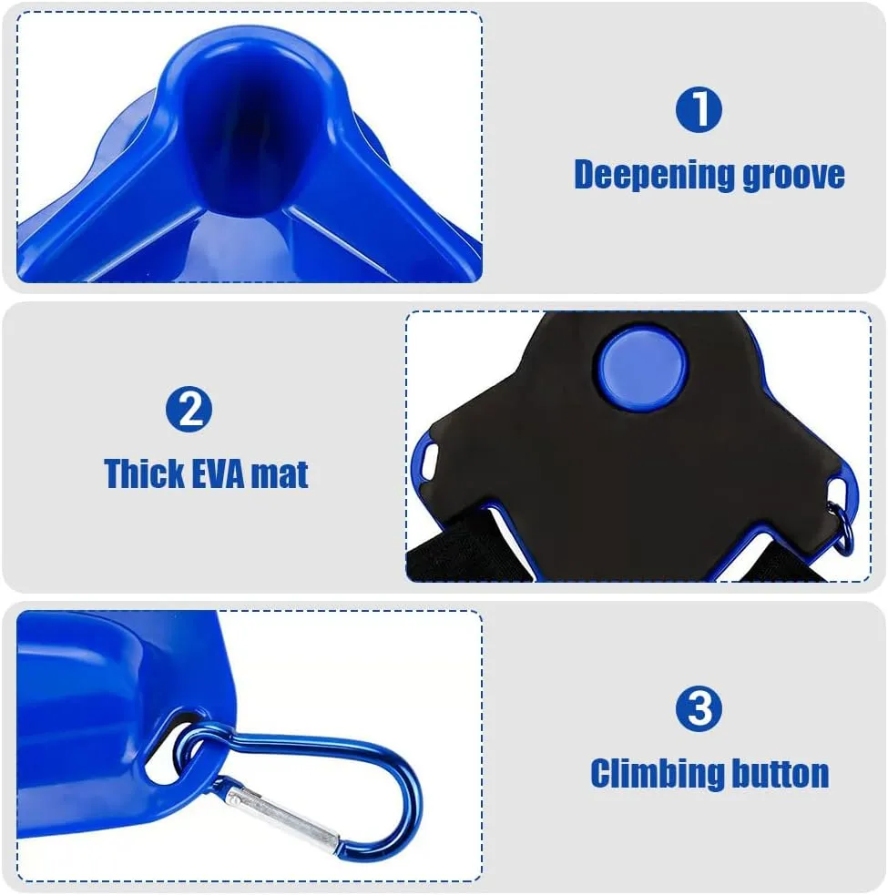 DONGKER Fishing Belt,Adjustable Padded Fishing Waist Belt with Climbing Buckle & Deepened Slot for Sea Fishing
