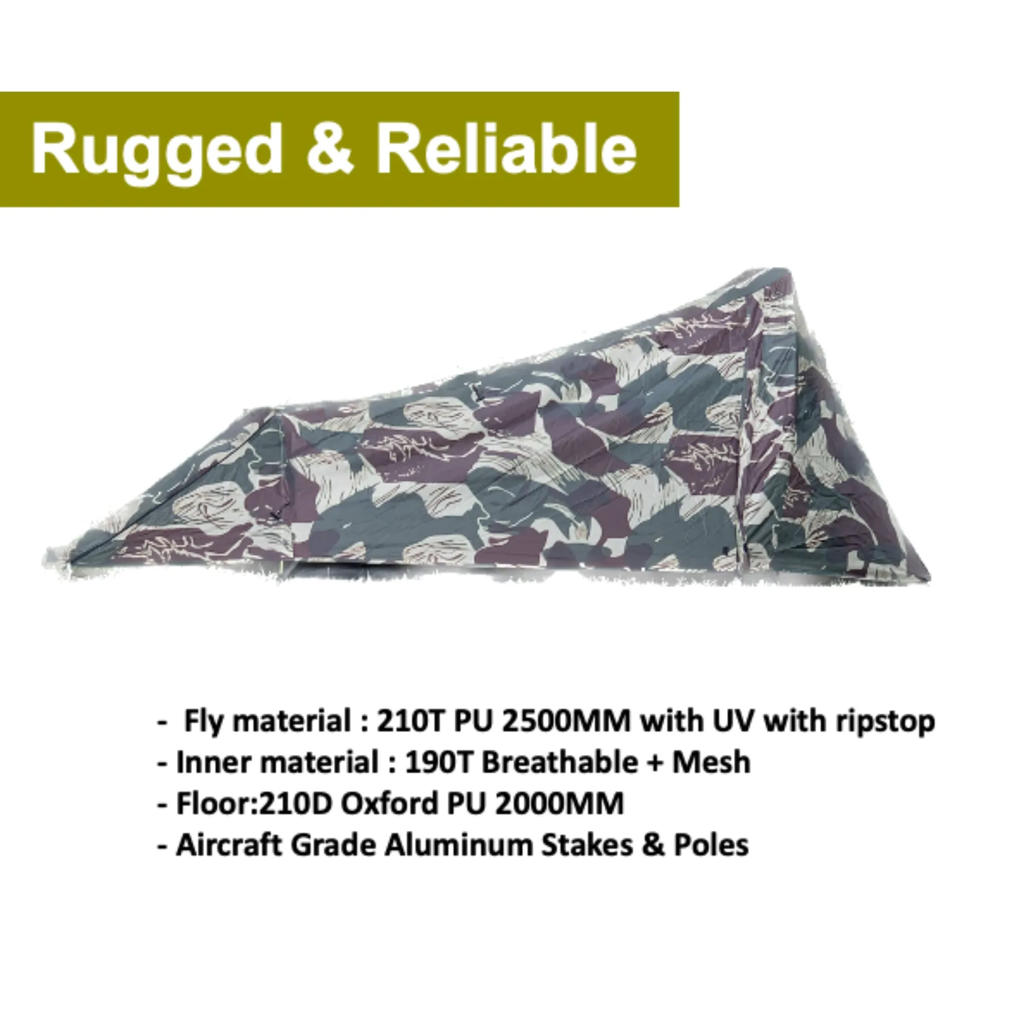 Dragoon Unlimited Ridgeback One Person Camping, Hunting Tent, Bugout Bivy & Survival Shelter (Emerald Green)