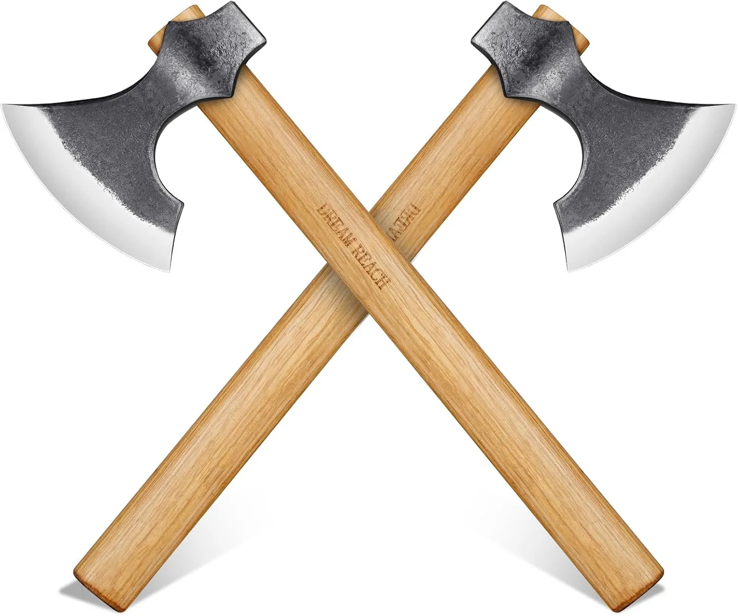 Dream Reach Throwing Hatchets 2 Pack, Professional 16" Throwing Tomahawk Axe Throwing Game for Backyard, Hand Forged Viking Throwing Axe Set for Adults for Competition and Recreation