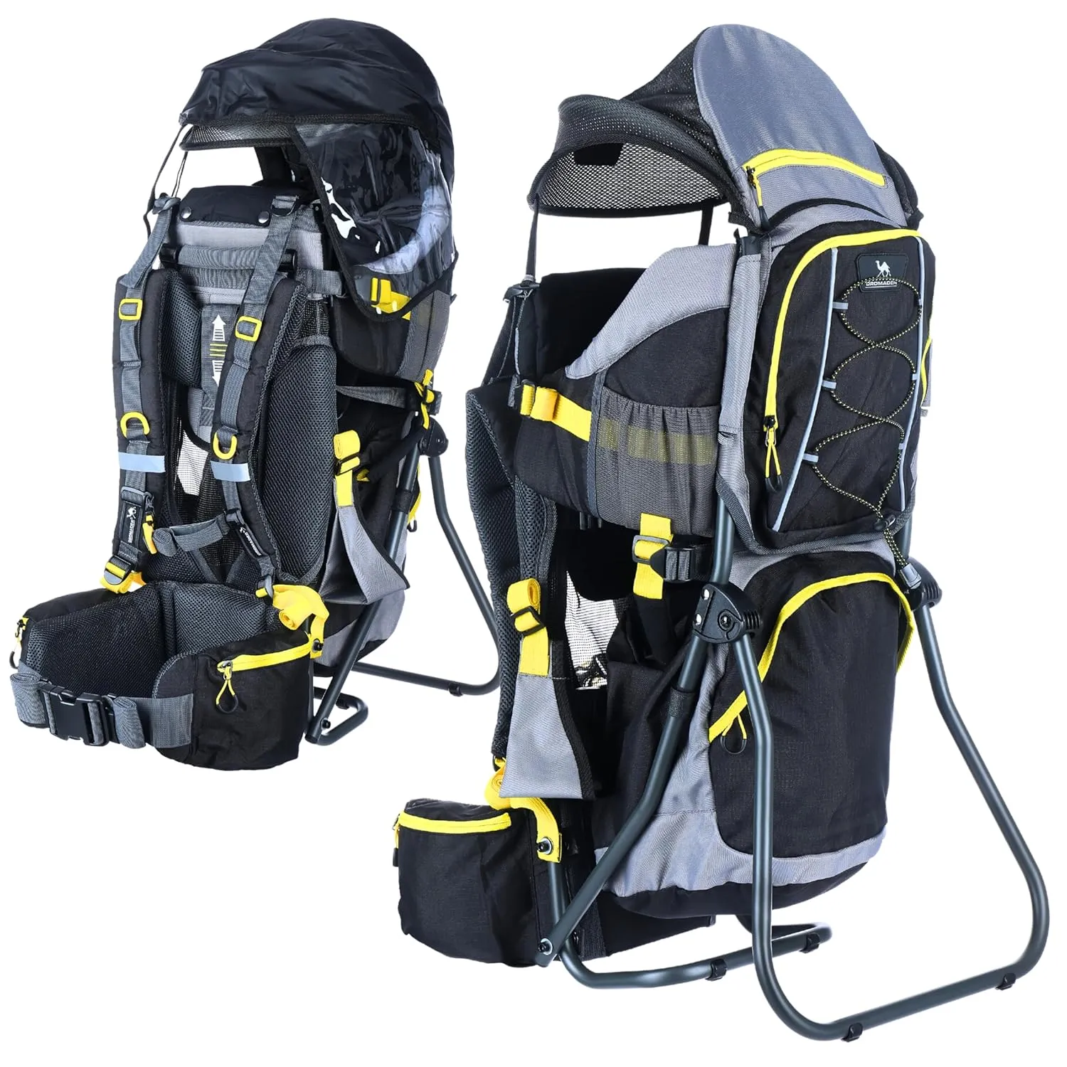 DROMADER Hiking Baby Carrier Lightweight | Sun Shade, Rain Cover, Insulated Storage