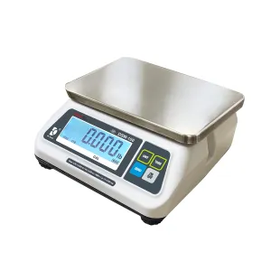 DSW-100 Portion Food Scale with Single LCD Display, Stainless Steel Platter, 60lb Capacity, 0.02lb Readability, Lb/Oz/Kg/g Switchable, NTEP COC #22-007, NSF Certified