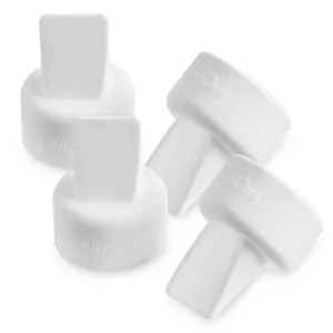 Duckbill Valve Replacement for Breast Milk Pump (Pack of 4) - Fits Small, Medium, Large, or X-Large Breast Shields and Flanges