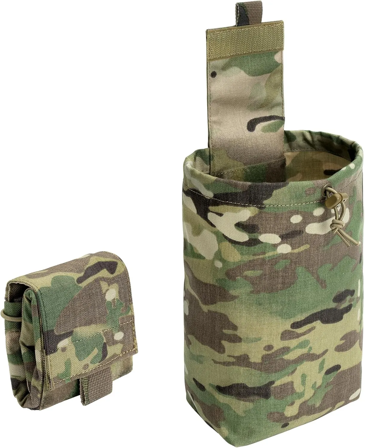 Dump Pouch Tactical Belt Magazine Recovery Pouch Roll Up Foldable Mag Pouches MOLLE Utility EDC Waist Storage Bag