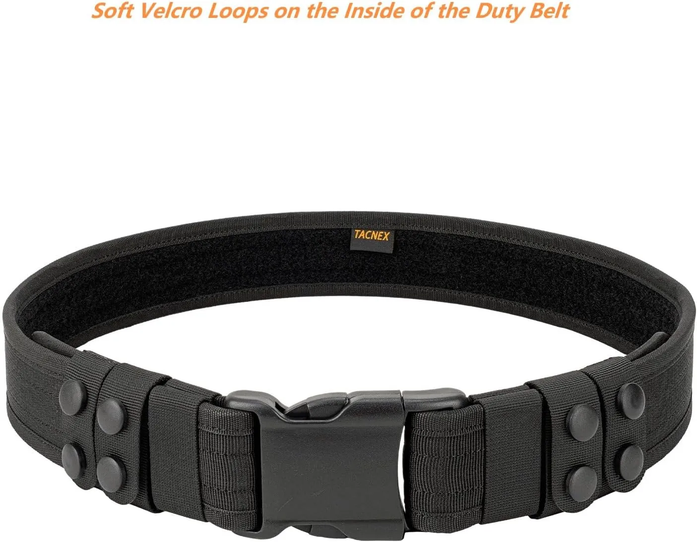 Duty Belt 2" Nylon Utility Work Belt w/ 4 Keepers for Police Law Enforcement Corrections Security