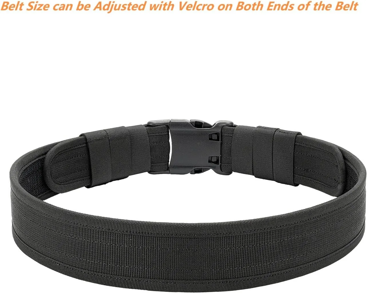 Duty Belt 2" Nylon Utility Work Belt w/ 4 Keepers for Police Law Enforcement Corrections Security
