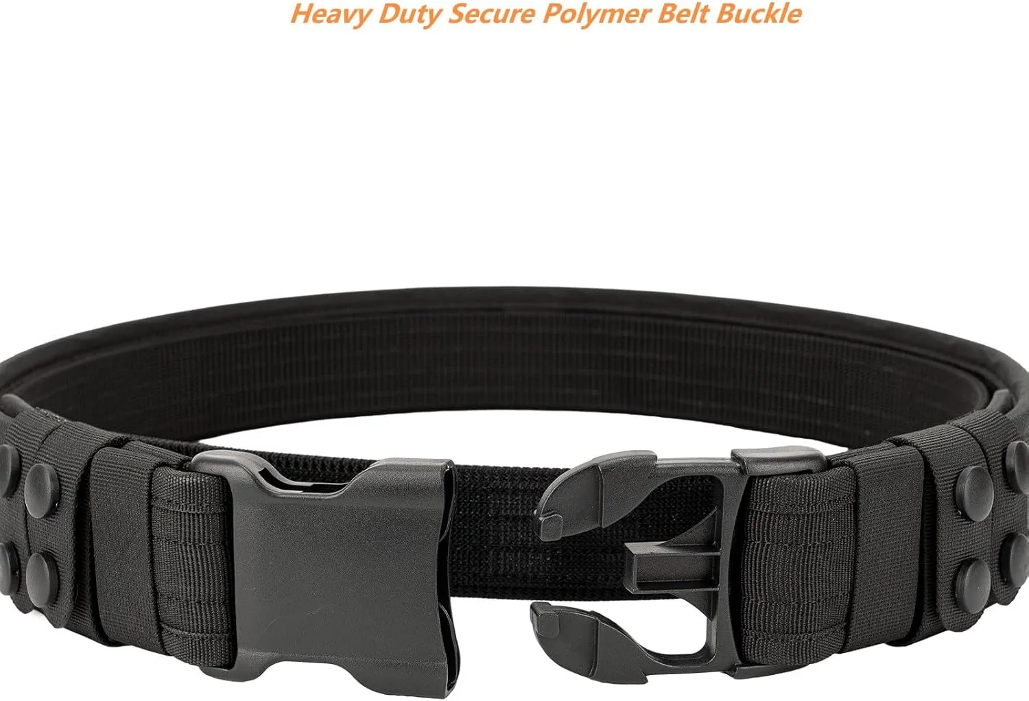 Duty Belt 2" Nylon Utility Work Belt w/ 4 Keepers for Police Law Enforcement Corrections Security