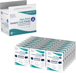 Dynarex 4517 Instant Cold Pack with Urea, 4"x5", Pack of 24