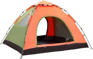 Easy to Assemble Tent Outdoor Automatic Hydraulic Household 3-4 People Camping Camping Travel Family Tent pad Pillow x3