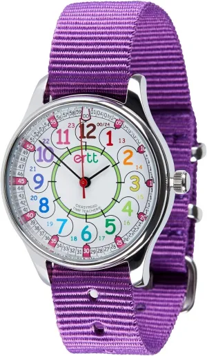 EasyRead Time Teacher Waterproof Kids' Watch - Boys & Girls Time Teacher Watch with 12-24Hr & Easy to Read Dial