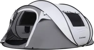 EchoSmile Camping Instant Pop Up Tent, 2/4/6/8/10 Person, Water Resistant Dome, Easy Setup for Camping Hiking and Outdoor, Portable with Carry Bag, 3 Season