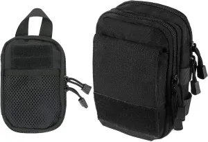 EDC tactical molle pouches, Compact Pocket Organizer Pouch and Utility Waist Pouch Shoulder Pouch 2 in 1 Bag