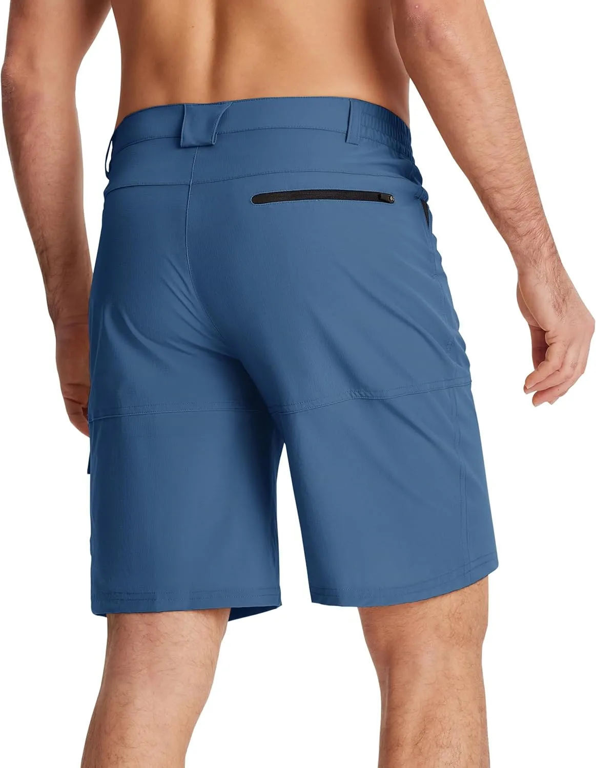 EKLENTSON Mens Outdoor Hiking Shorts Lightweight Quick Dry Casual Cargo Shorts Water Resistant with Pockets 10" Inseam