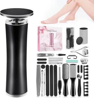 Electric Foot Callus Remover with 36 in 1 Pedicure Kit | Adjustable Speed | Mini Portable | 60 Pcs Sandpaper Discs | Professional Electric Callus Remover for Feet for Dead Skin and Calluses