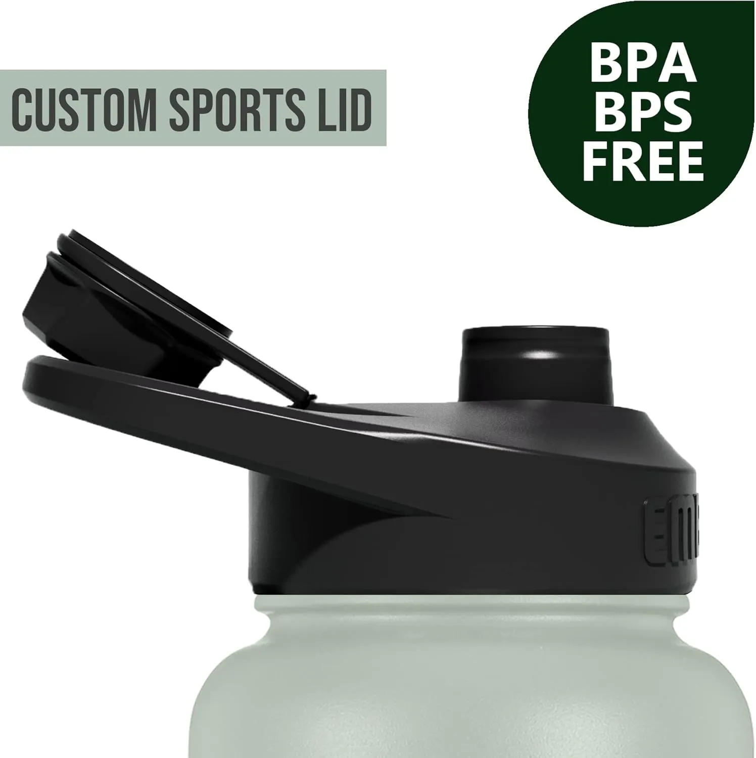 Embrava Insulated Sports Water Bottle - 32oz - Quick Open Lid for Gym, Workouts and Outdoors - Leak Proof - BPA & BPS Free - Double Walled & Stainless Steel