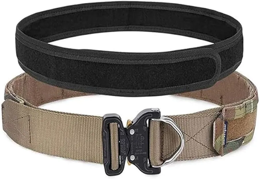 EMERSONGEAR Tactical Rigger's Belt with Cobra Buckle，Quick Release MOLLE Riggers Belt,1.75" Inner 2" Outer Heavy Duty Belt