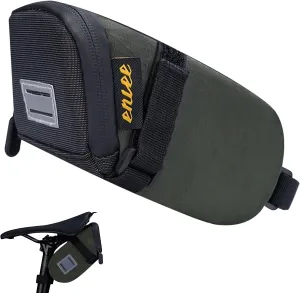 ENLEE Road Bike Saddle Bag Waterproof Bike Seat Bag Reflective Bicycle Storage Pouch Under Seat for Mountain Foldable Bikes Green Small