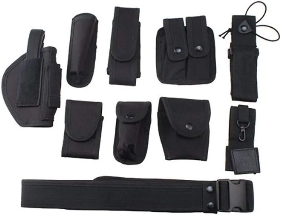 eoocvt Tactical belt Outdoor Multifunction Tactical Belt Security Police Guard Utility Kit