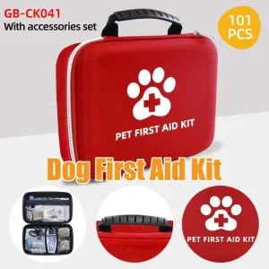 Essential Dog First Aid Kit 101-Piece Pet Emergency Medical Set